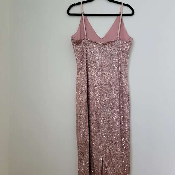 Rose Gold Sequined Dress - Picture 3 of 3